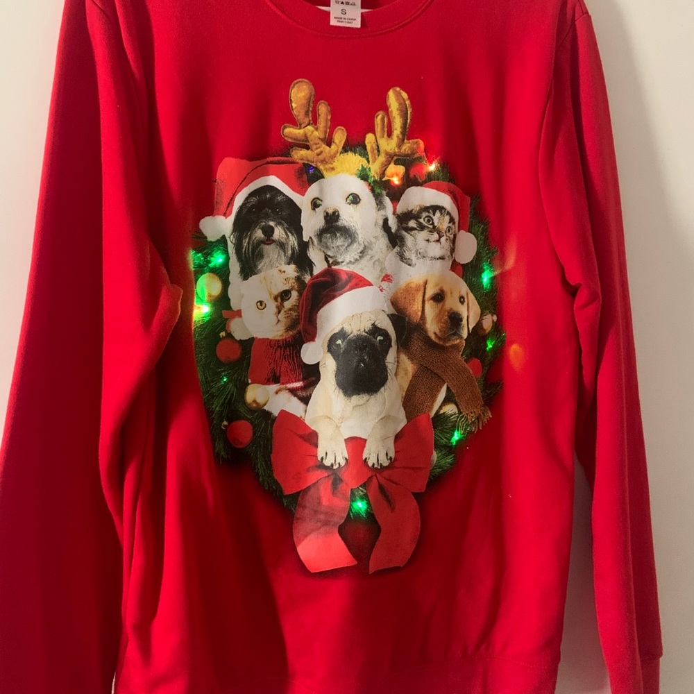 light up- christmas sweater